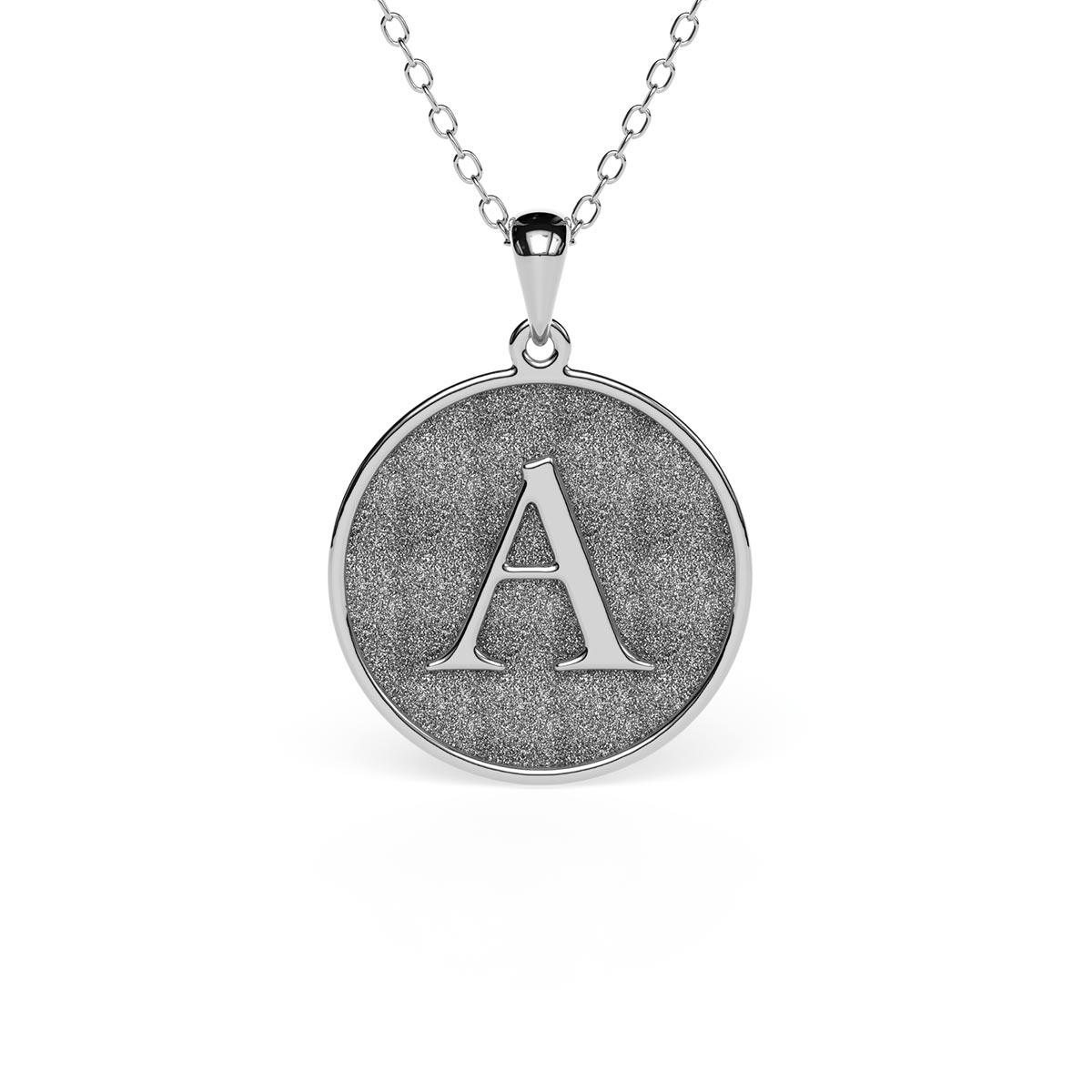 22K Solid yellow Gold high carat hand stamped initial pendant necklace –  Jewelry by Artwark