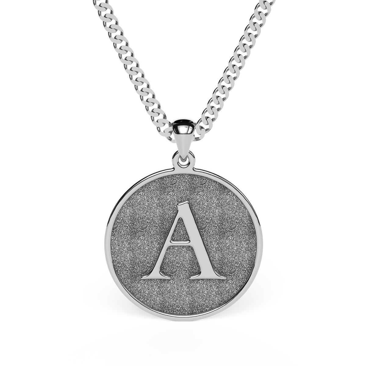 Buy Men's Stamped Initial Disc Necklace